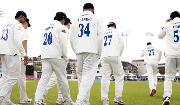 Sussex players take to the field