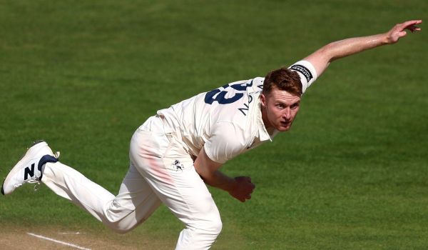 Joey Evison in action for Kent
