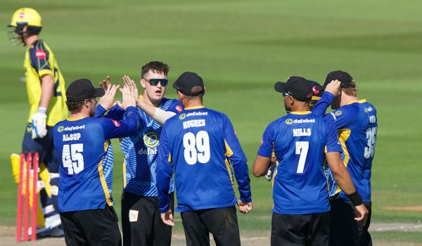Sussex players celebrate