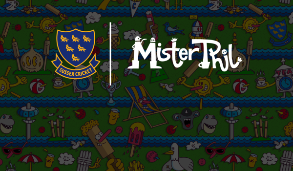 Sussex Cricket has linked up with local artist Mister Phil