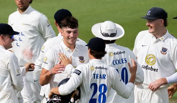 Sussex players celebrate 