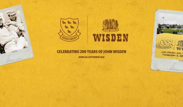 Sussex Cricket will celebrate the bicentenary of John Wisden's birth on September 8
