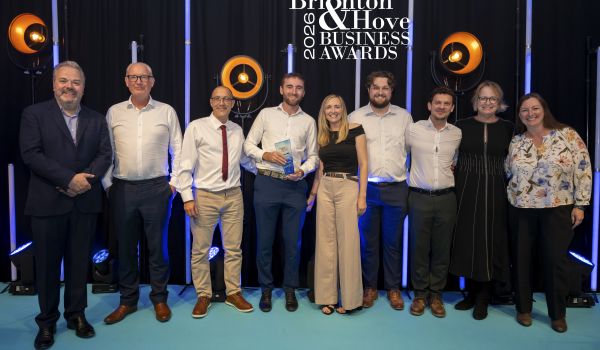 Sussex Cricket employees with the award.