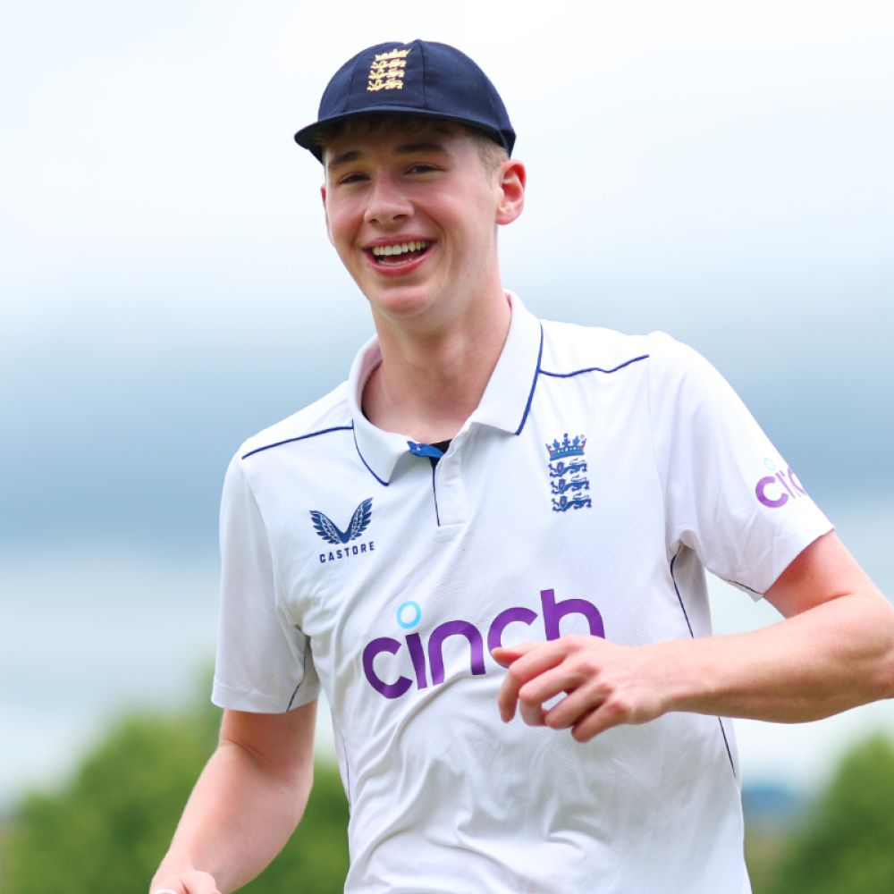 Rocky Flintoff in action England colours