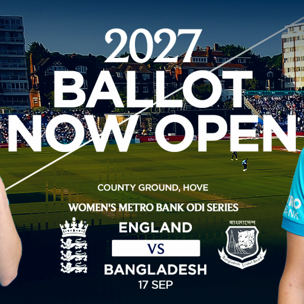 The Ballot for next years Women's ODI between England and Bangladesh is now open