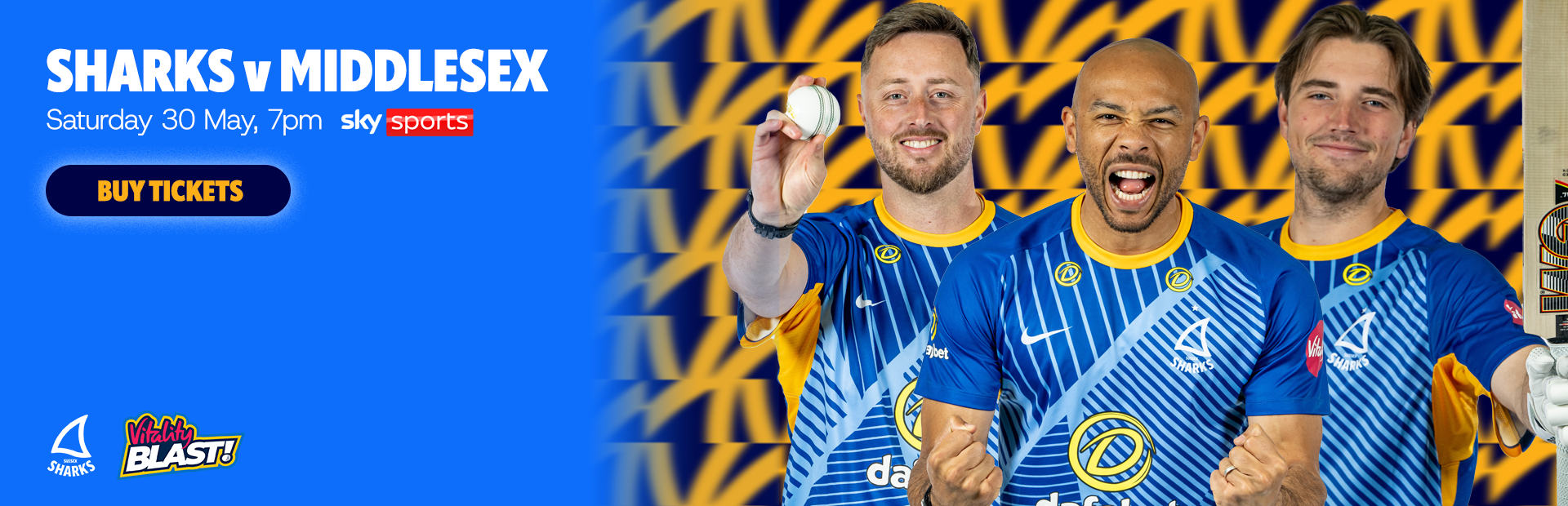 Buy your tickets for our opening Vitality T20 Blast fixture against Middlesex now!