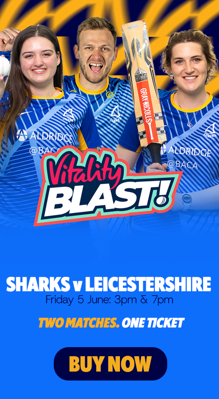 Buy Tickets for Sussex Sharks v Leicestershire Foxes now!