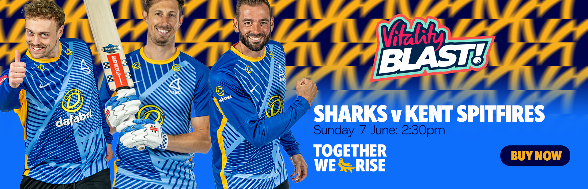 Buy tickets for Sussex Sharks v Kent Spitfires