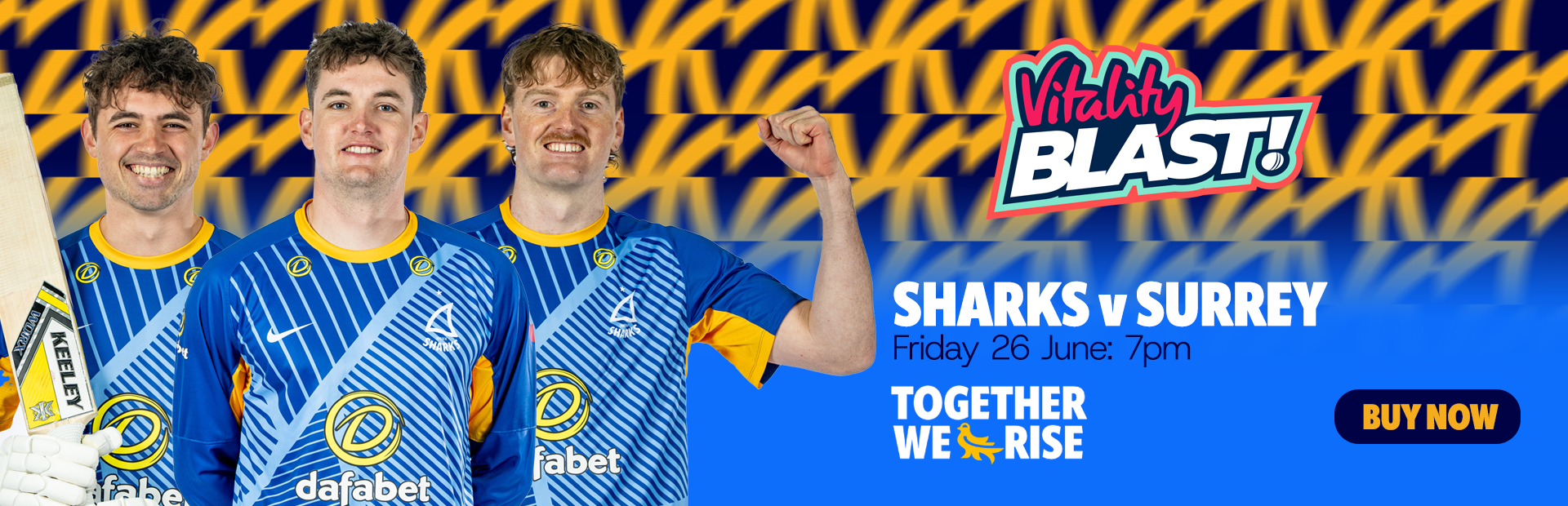 Final few remaining tickets available for Sussex Sharks v Surrey