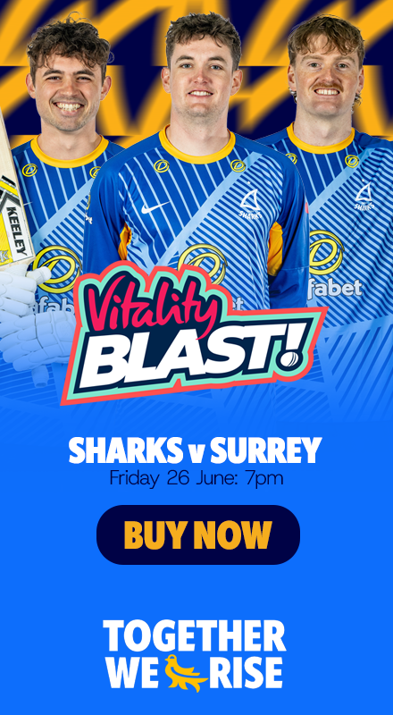 Final few remaining tickets available for Sussex Sharks v Surrey