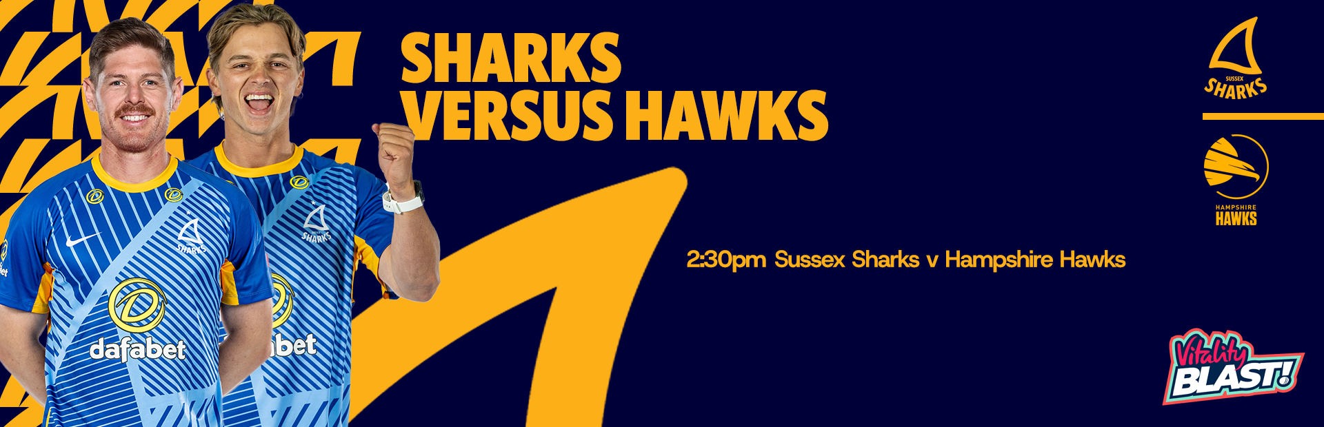 Buy tickets to Sussex Sharks v Hampshire Hawks