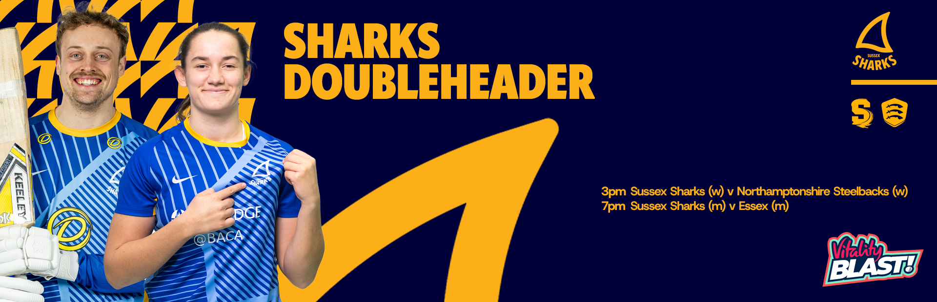 Buy tickets to Sussex Sharks upcoming double-header now