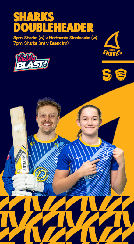 Buy tickets to Sussex Sharks upcoming double-header now