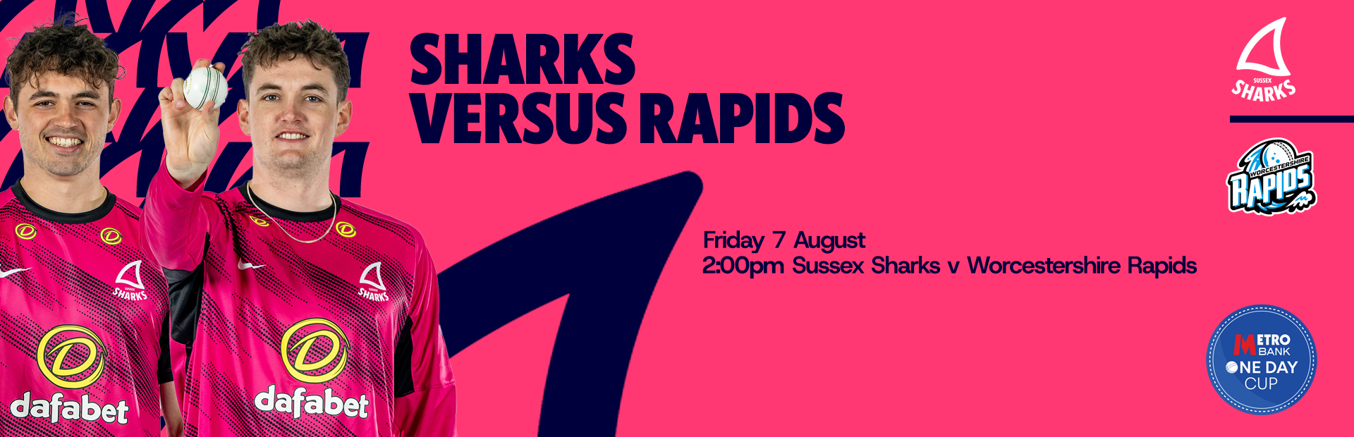 Buy tickets for Sussex Sharks v Worcestershire Rapids