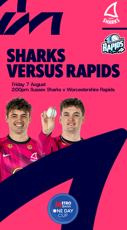 Buy tickets for Sussex Sharks v Worcestershire Rapids